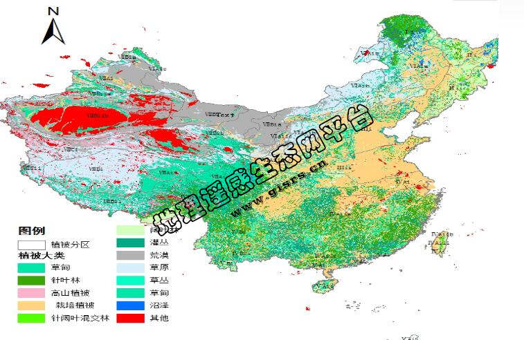 植被类型分布数据