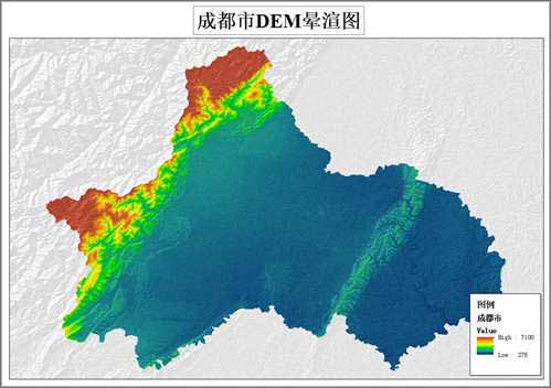 2015年成都市GDEM V2数字高程数据