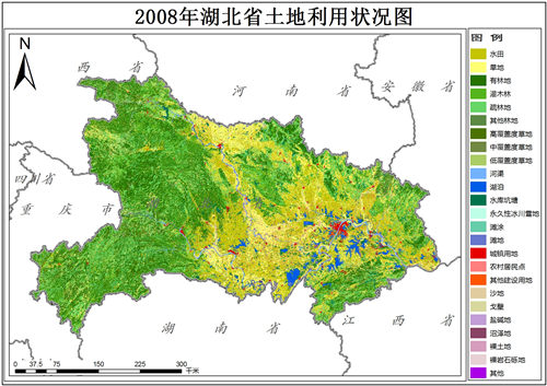 2008年湖北省土地利用数据（矢量）