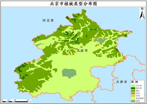2020年北京市植被类型分布数据