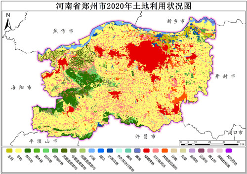 2020年河南省郑州市土地利用数据