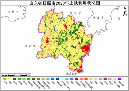 2020年山东省日照市土地利用数据
