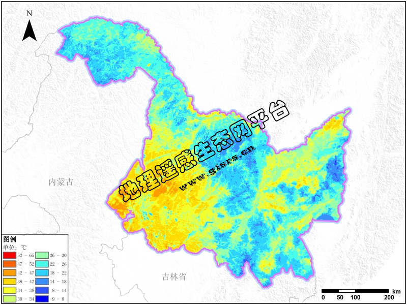 全国地表温度空间分布数据