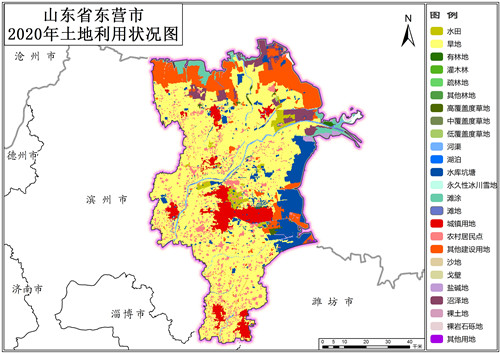 2020年山东省东营市土地利用数据