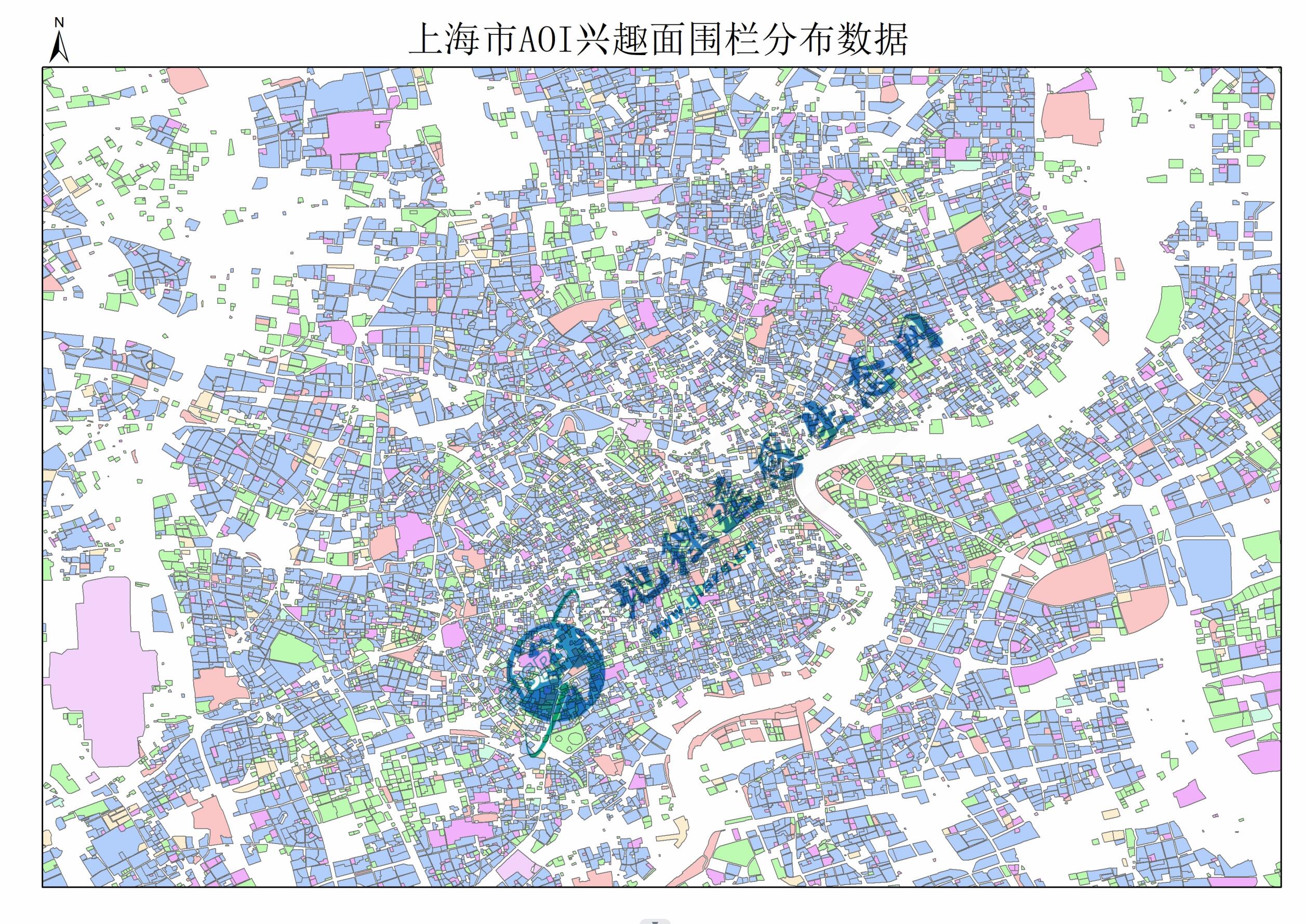 全国AOI兴趣面围栏分布数据