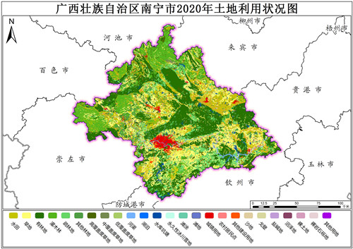 2020年广西壮族自治区南宁市土地利用数据