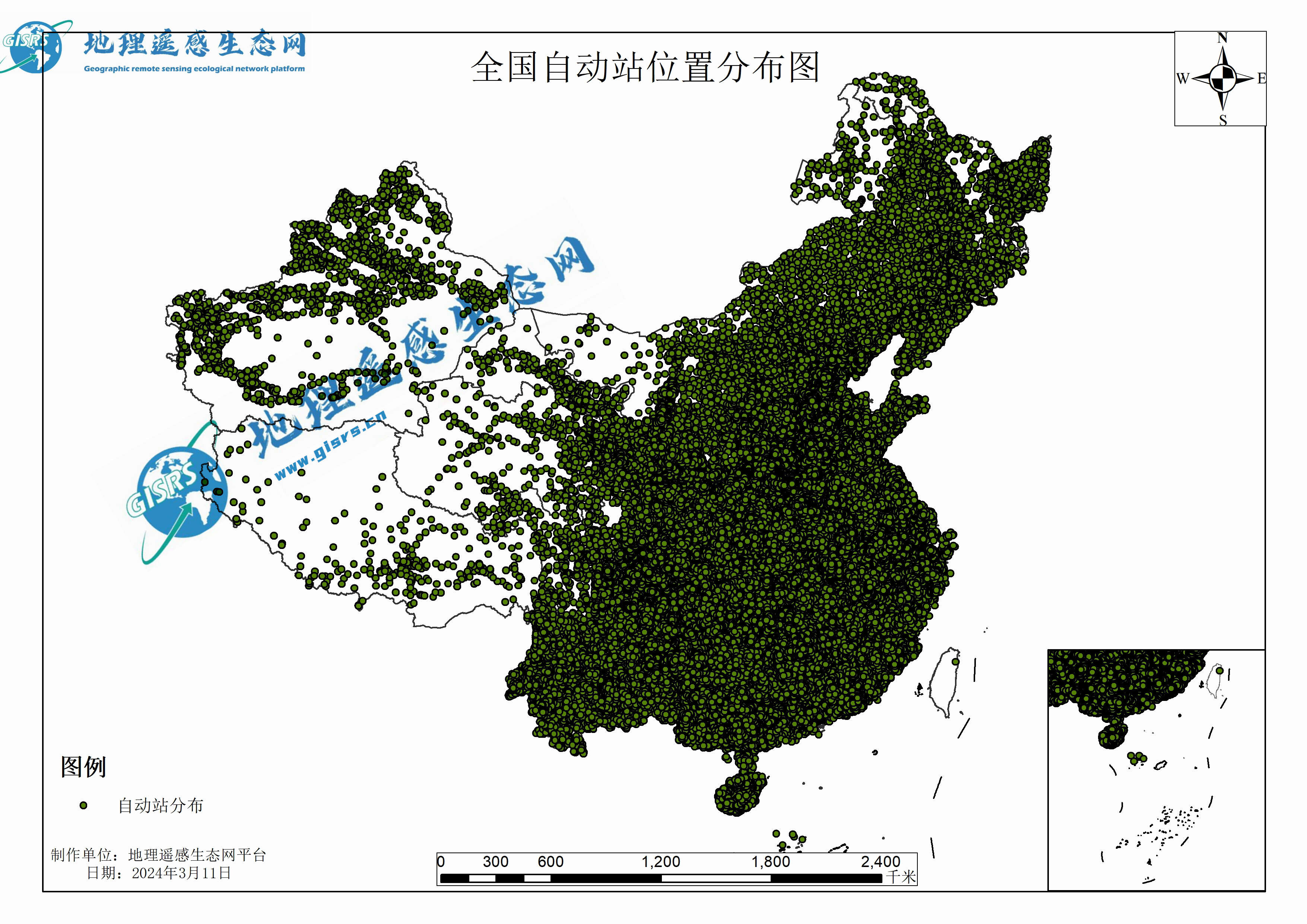 全国自动站点观测数据