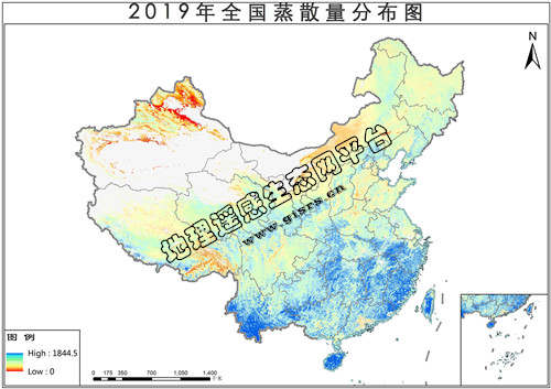 全国多年潜在蒸散量空间分布数据