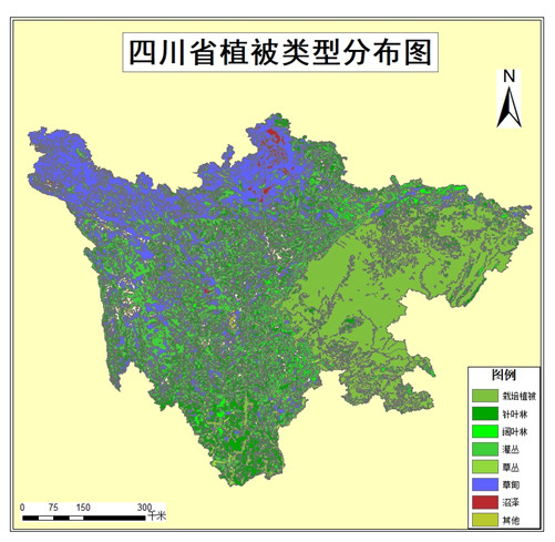 2020年四川省植被类型分布数据