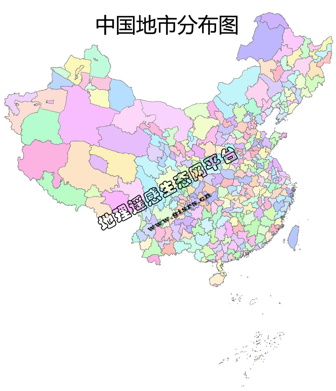 中国市级行政边界数据