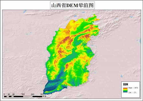 2015年山西省GDEM V2数字高程数据-地理遥感生态网